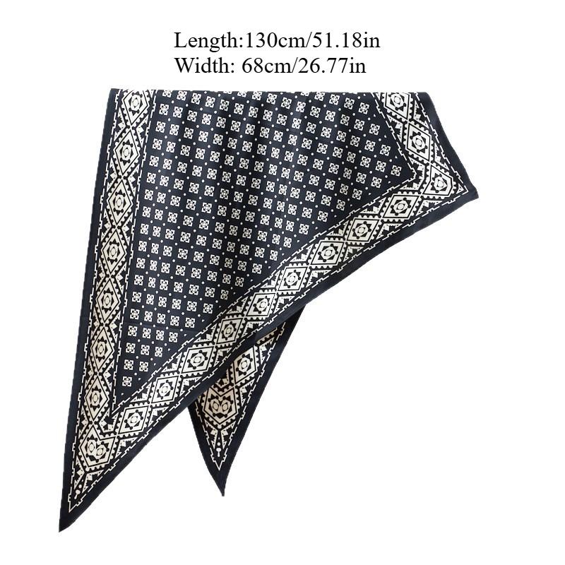 1 New Simple And Fashionable Waist Seal Triangle Scarf Women'S Triangle Belt Fashion Shawl Multi-Functional Silk Scarf
