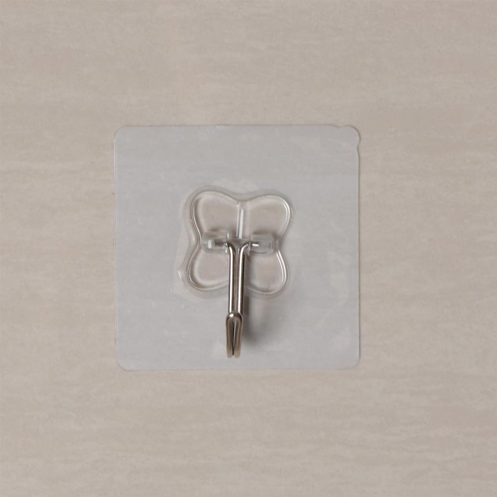 Household Home & Living Transparent Traceless Hooks Storage Hanger Wall Rack Seamless Adhesive Hook
