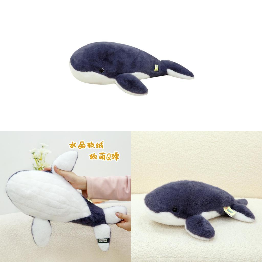 Plush Toy Blue Whale Soft Animal Pillow For Kids Birthday Gift