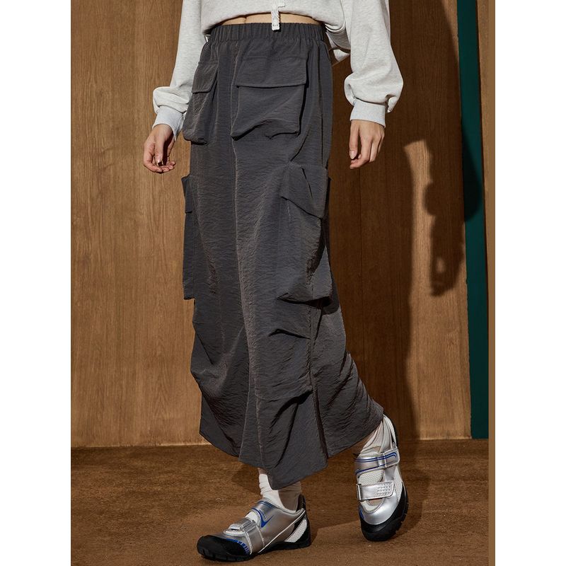 Coolhut Tooling Style Casual Elastic Waist 2025 Fall New Arrival Women's Fashion Loose All-Match Tutu