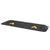 Upgraded Rubber Threshold Ramp, 1" Rise Wheelchair Ramp Doorway, Natural Curb Ramp Rated 33069 Lbs Load Capacity, Non-Slip Textured Surface Rubber