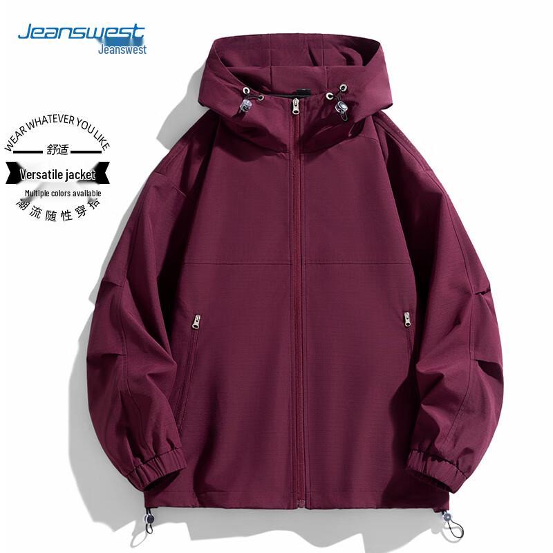 Jeanswest Unisex Outdoor Windproof Hooded Jacket