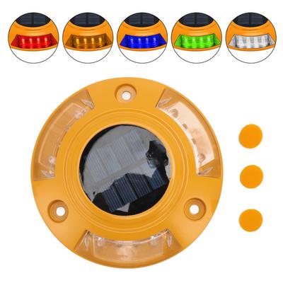 Lampă solară pentru șosea, IP68, impermeabilă, automată, din aliaj de aluminiu, cu LED-uri, pentru calea punții la sol