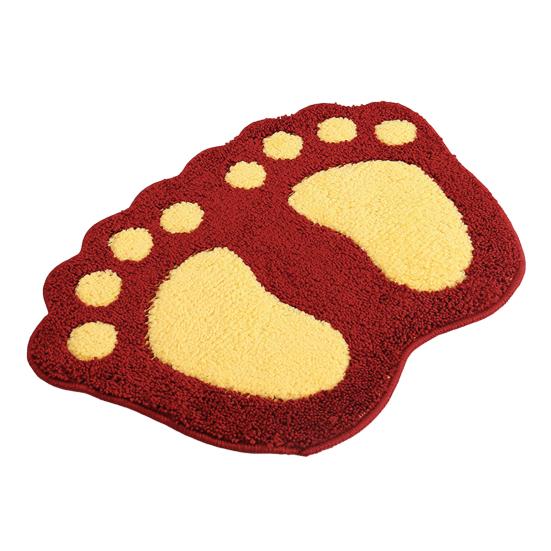 Yousheng Bathroom Floor Mat Quick Drying Anti-Slip Machine Washable Bath Rug Funny Foot Design Bedroom Entryway Door Mat