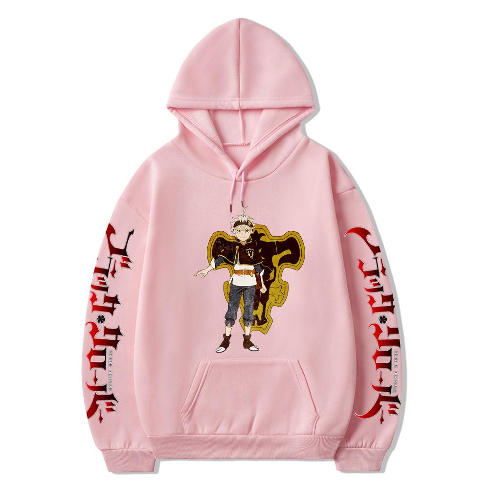 Sunman Black Clover, Anime-Druck Mode Lässiger Kapuzenpullover Hoodie Top