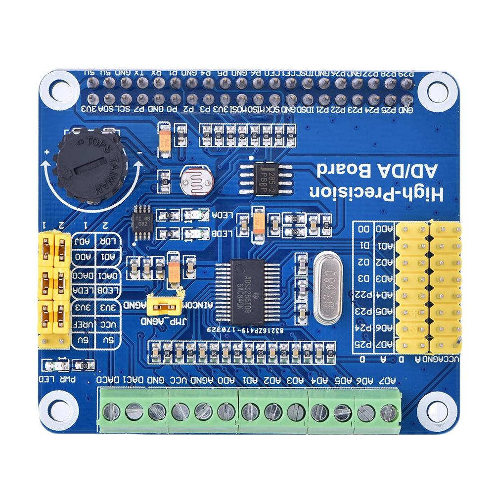

High Precision Ad DA Expansion Board Analog Digital Module for Raspberry Pi A+B+2 B