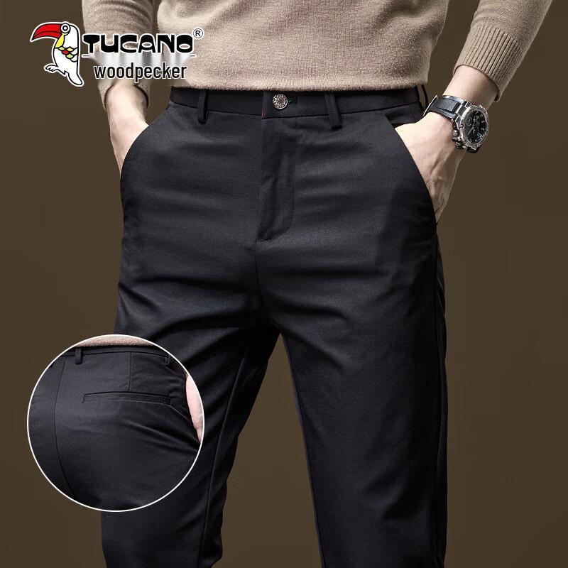 

TUCANO Men s Autumn/Winter Straight Leg Business Casual Pants 32