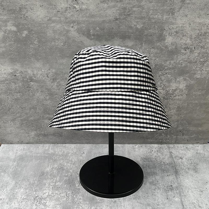After Wearing The U-Shaped Big-Eave Bucket Hat For Women'S Summer Sunscreen Travel, Foldable Versatile Plaid Sun Hat