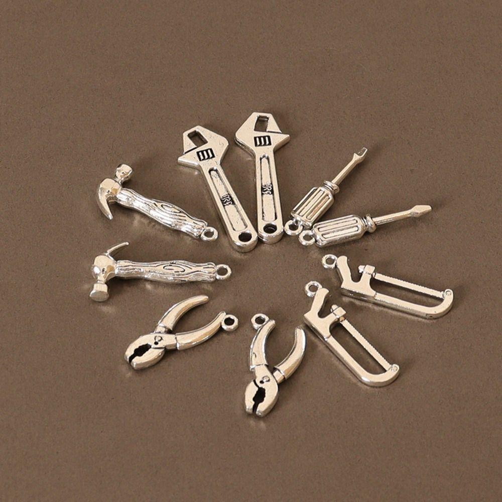 5pcs/set Mini Dollhouse Miniature Food Alloy Tool Wrench Play Scene  Miniature Dollhouse Decorations