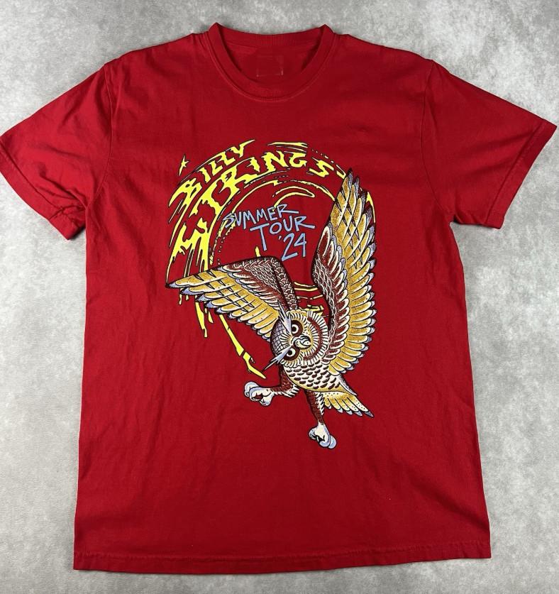 Billy Strings Summer Tour Red T-Shirt Cotton Full Size RS188 Unisex T-Shirt S
