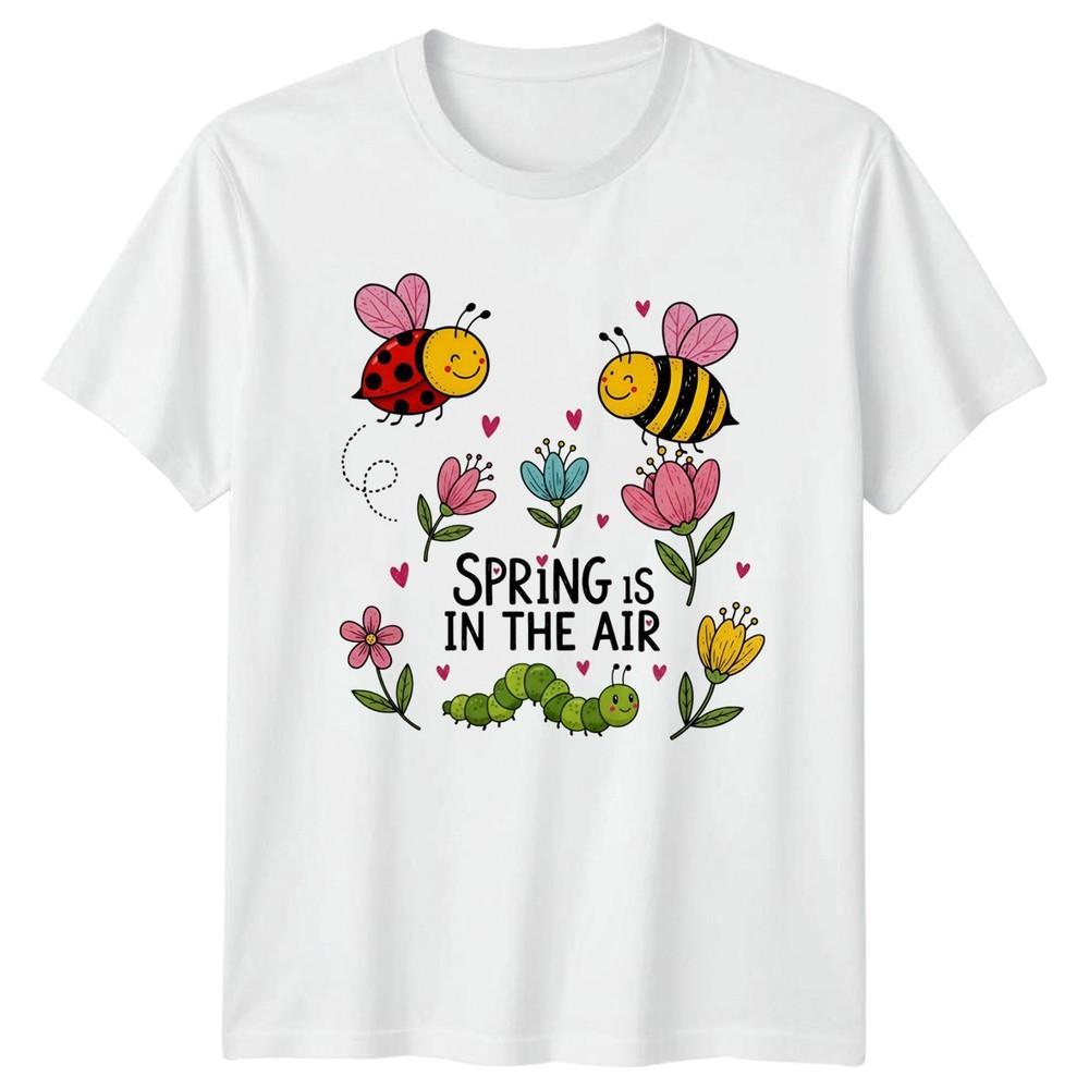 Spring Is In The Air Unisexs TShirt Spring Insect Clipart Gift For Her S
