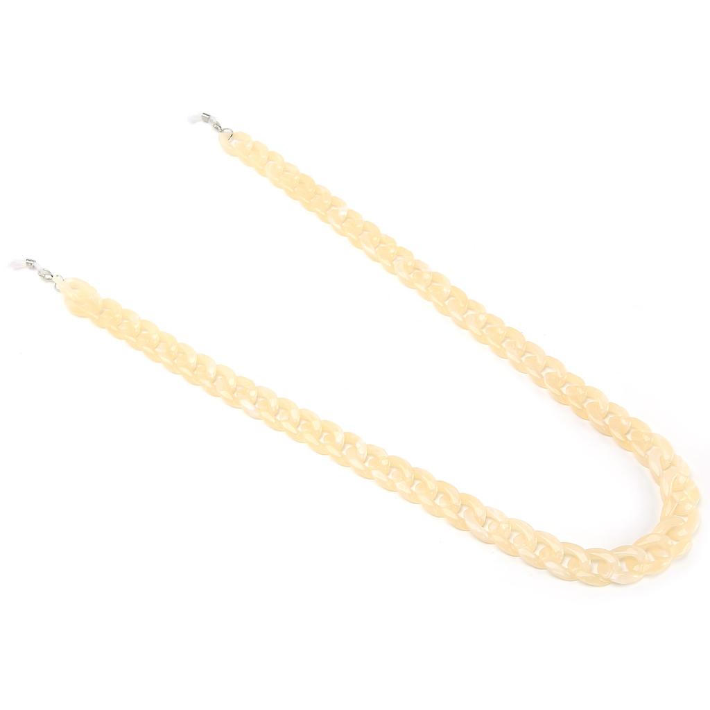 AntiLost MouthMuffle Chain Lanyard Sunglasses Eyeglasses Reading Glasses Holder Chain(Beige )