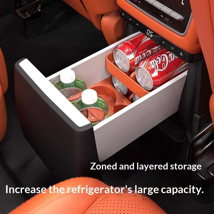 For Li L6 L7 L8 L9 2025 2024 Lixiang Car Refrigerator Cup Holder Drink Organizer Silicone Pad