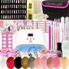 Nail Recipe Gel Nail Kit for Beginners, LED Light, Gift Set (36W Light A)