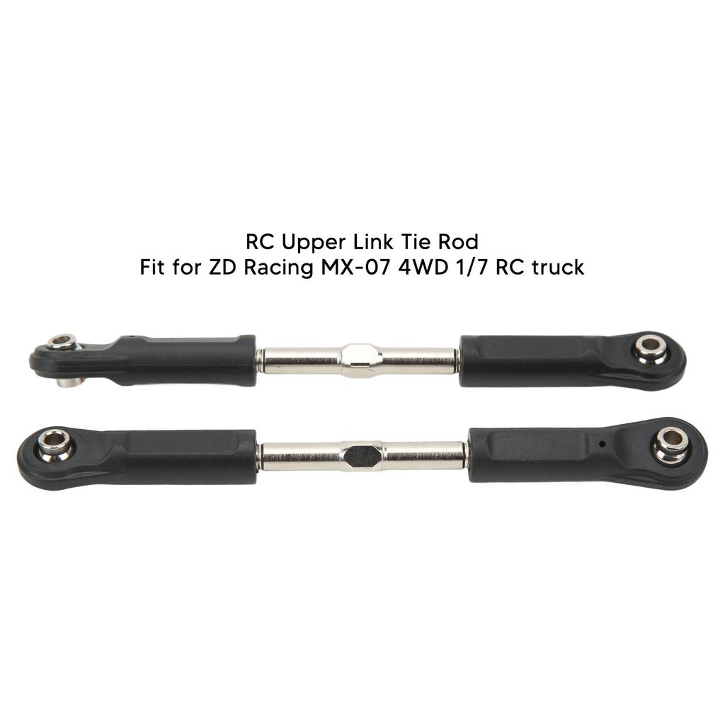 2pcs RC Pull Rod Steel Front Rear Upper Linkage Tie Rod for ZD Racing 1/7 MX 07 4WD 1/7 RC Truck