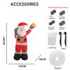 7.87FT Inflatable Toy Santa Claus Gift Bag with LED Light Xmas Yard Lawn Party Decoration Christmas Home Supplies Ornaments Gift