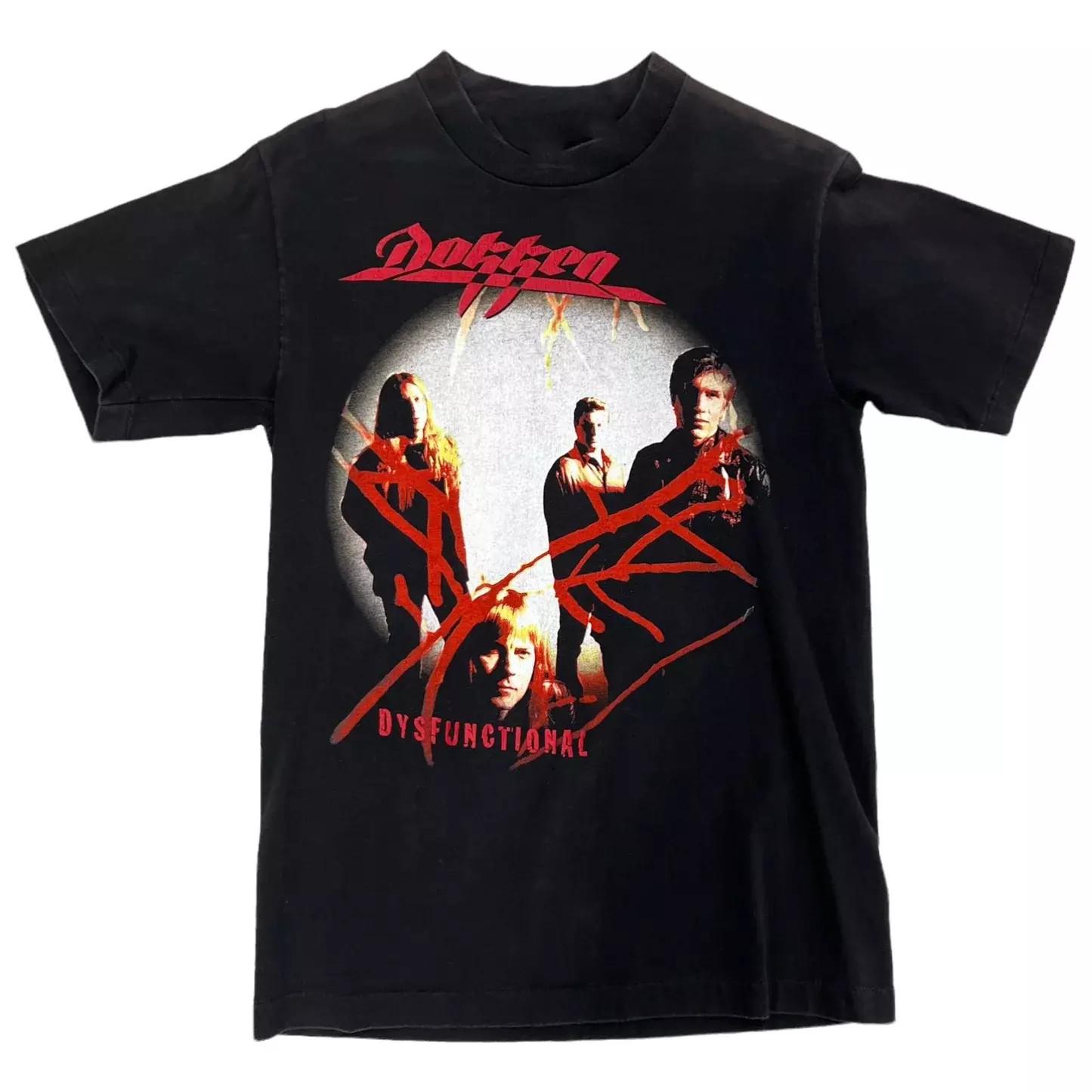 Редкий винтажный концертный черный альбом Dokken Dysfunctional S