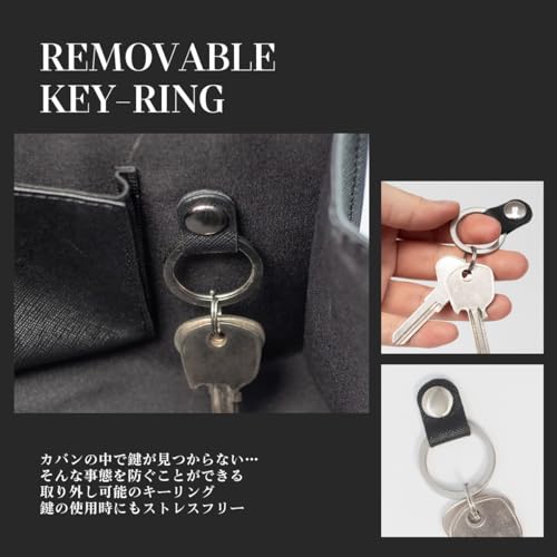 Dom Teporna Herren Clutch Tasche mit großer Öffnung und YKK Reißverschluss, Perfekt für Business, Hochzeiten, Beerdigungen und andere Anlässe, Hergestellt aus Saffiano Leder in