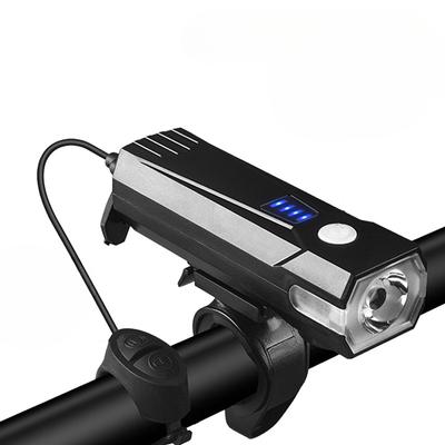 Fahrradscheinwerfer T6 Doppellampenperlen Hohes Lumen Hupenlicht USB-Aufladung Multifunktionales Mountainbike-Nachtfahrlicht