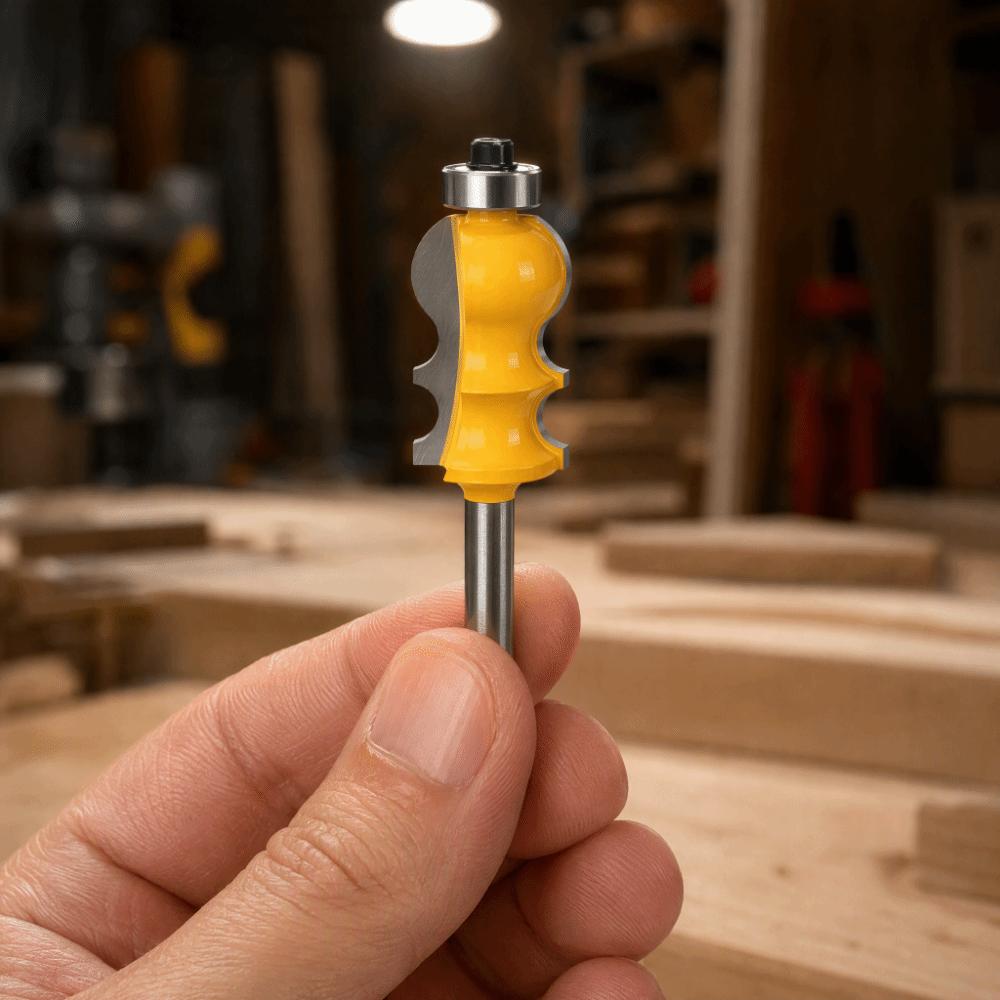 8mm(0.3In) Shank T Slot Router Bit 1/4Inch Shank 22.2Mm Cut Diameter Slotting Milling Cutter 35Mm Cut Length