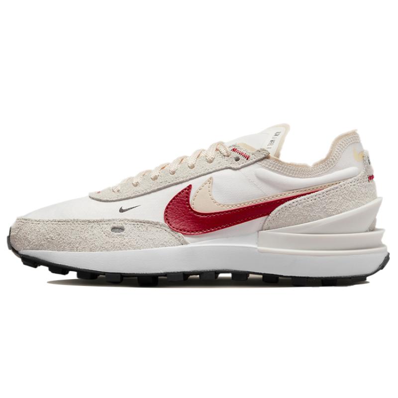 

Nike Waffle One Se Sail Pearl White Black Gym Red Women s Sneakers DX4309-100 35.5