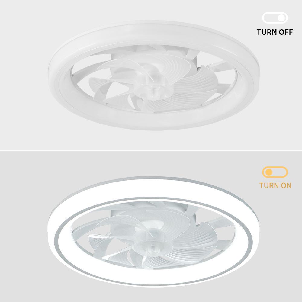 Hot Wheels Ultra-Thin Silent Ceiling Fan Light with Invisible Chandelier for Living Room & Bedroom