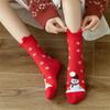 Elk Snow Autumn Winter Santa Women Men Cotton Christmas Socks Long Sock Happy Socks