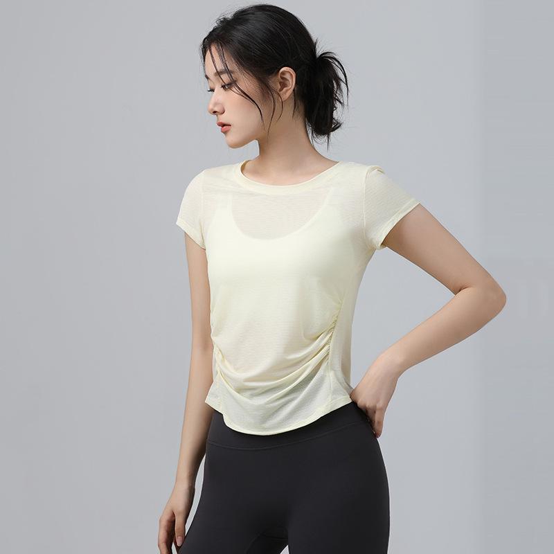 Women's Quick-Dry Yoga & Running T-Shirt - Loose, Comfortable, Slimming, Short Sleeve, Breathable Fitness Top for Summer