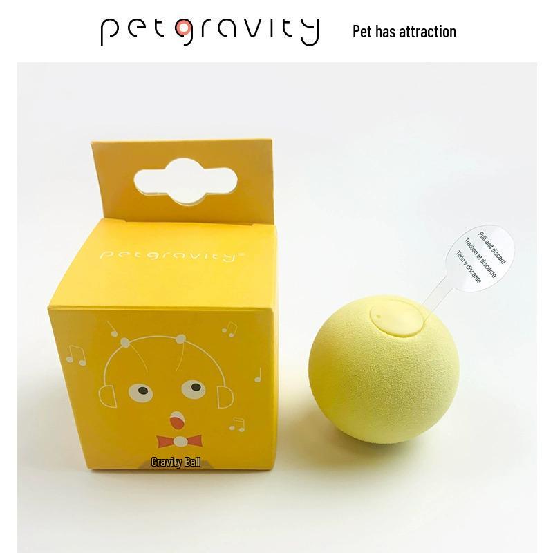 Gravity Jingle Ball Cat Toy with Animal Sounds and Catnip