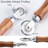 Double-headed Solid Wood Screen Pressure Wheel, Window Screen Pressure Strip Installation Roller