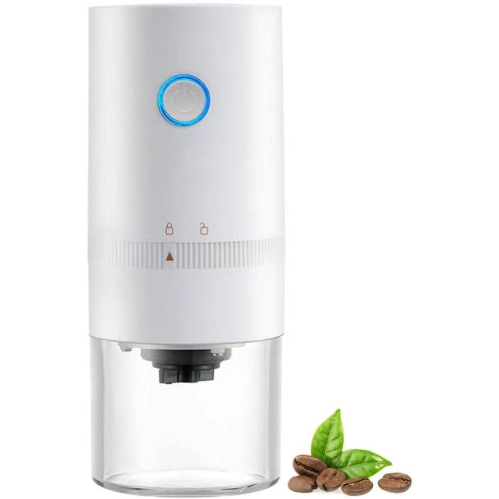 

Кофемолка, Портативная электрическая кофемолка со щеткой и кабелем для передачи данных, Подходит для итальянской кофемолки для холодного заваривания