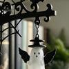 Bat Shaped Decorations Library Lantern, Mini Decorative Bookshelf Lamp, Spooky Pumpkin Ghost Hat Reading Nook Atmosphere Lights for Study LED