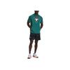 Under Armour Bull Print Hooded Pullover Short Sleeve T-Shirt Men Tops Dark-Green 1378019-722
