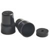 2/4pcs Radiator Valve Cap Black Plastic Radiator Cap Household Radiator Valves Replacement Accessories 25x36x20mm