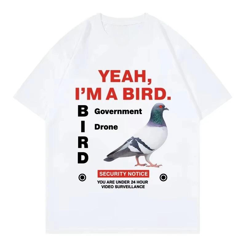 

GovernUnisext Funny Pigeon Crewneck Women Short Sleeve Graphic T Shirts Fashion Trend Short Sleeve Tshirts Women Clothing Tshirt 3XL