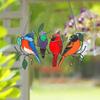 1pcColorful Bird Panel Pendant Wall Decor Hanging By The Window Birds Art Pendants Home Decoration Crafts Mother's Day Gifts