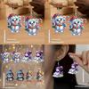Festive Acrylic Earrings With Cartoon Figures For Christmas Party Fashion And Casual Use