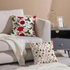 Celebrate Art Christmas Day Print Pillow Case Silky elegant Comfort Sofa Bed  Invisible zipper Beach pillowcase