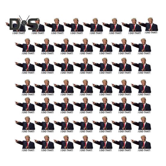 

50/100/200 шт. Трамп, я це зробив, наклейки, газовий насос, наклейки, смішні картинки, ПВХ вінілові дощозахисні вікна, вантажівки, наклейки 50pcs B