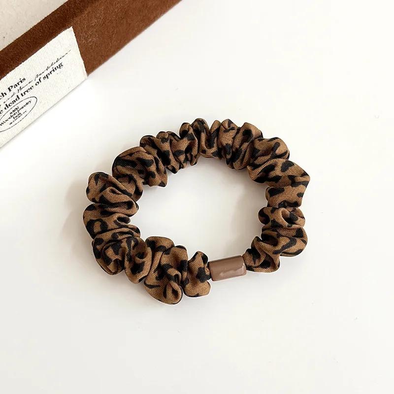

2026 Fashion Leopard Print HairBand High Elastic Small Hair Ties Rope Ponytail Headwear Women Creative Korean Hair Accessories