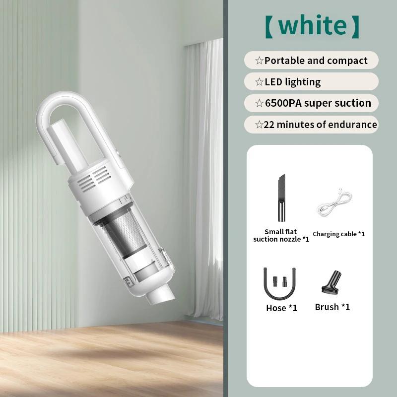Multifunction Home-appliance 6500Pa Cleaning Machine Powerful Wireless Car Vacuum Cleaner Metal Strainer Portable Handheld