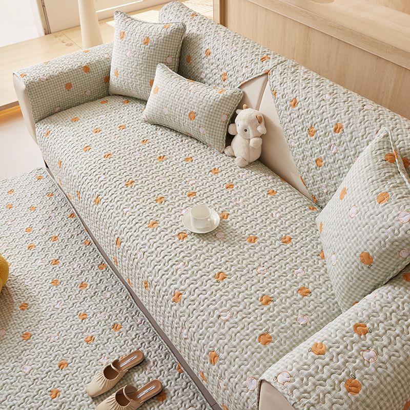 

Ткань Хлопок Кожа Диван Полотенце Подушка для сиденья Нескользящая Круглый год Нейтральный Современный Минималистичный Чистый Чехол Для сидения Новый Новое поступление Пасторальный Twill cotton small apple 70*70cm