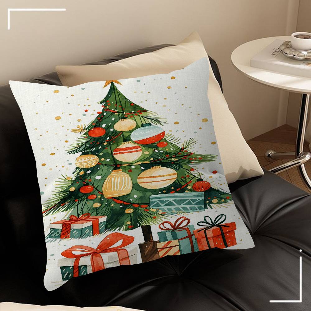 Christmas Tree Ball Decoration Pillow Anime Pillow Sofa Bed Head Pillow Cover Cushion Cover 45x45 Cm Fashion