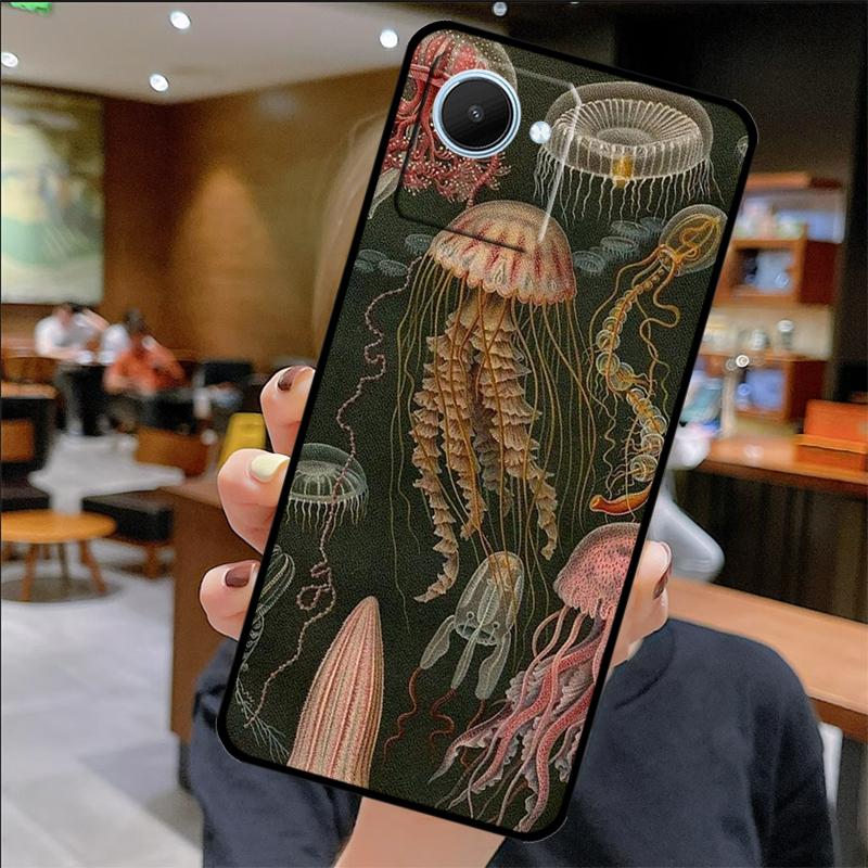 Magiczne etui meduza dla Realme C67 C61 C53 C55 C75 C51 C21Y C25S GT 6 6T 5 GT7 Pro 10 11 12 13 14 Pro Plus