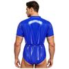 Men Waterproof Adaptive Bodysuit Short Sleeve Buttoned Waist Detachable Bottoms Diaper Cover Romper Special Need Clothing