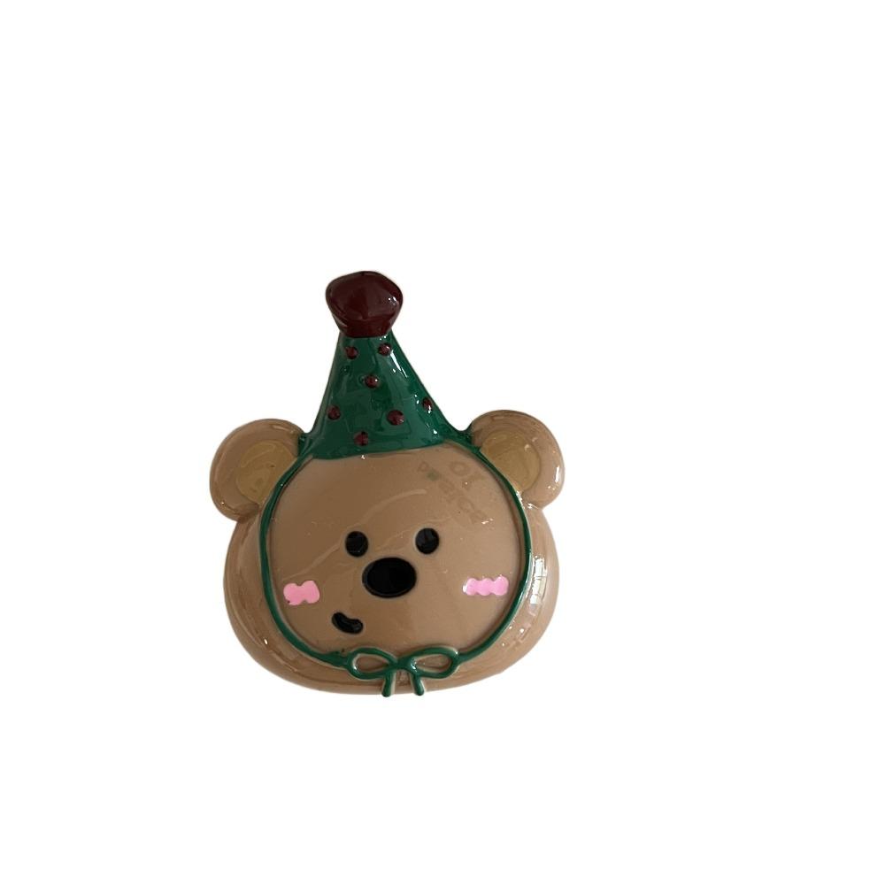 Hairpin Cartoon Hair Claw Acrylic Plastic Grab Clip Cute Bear Hair Clip  Vacation