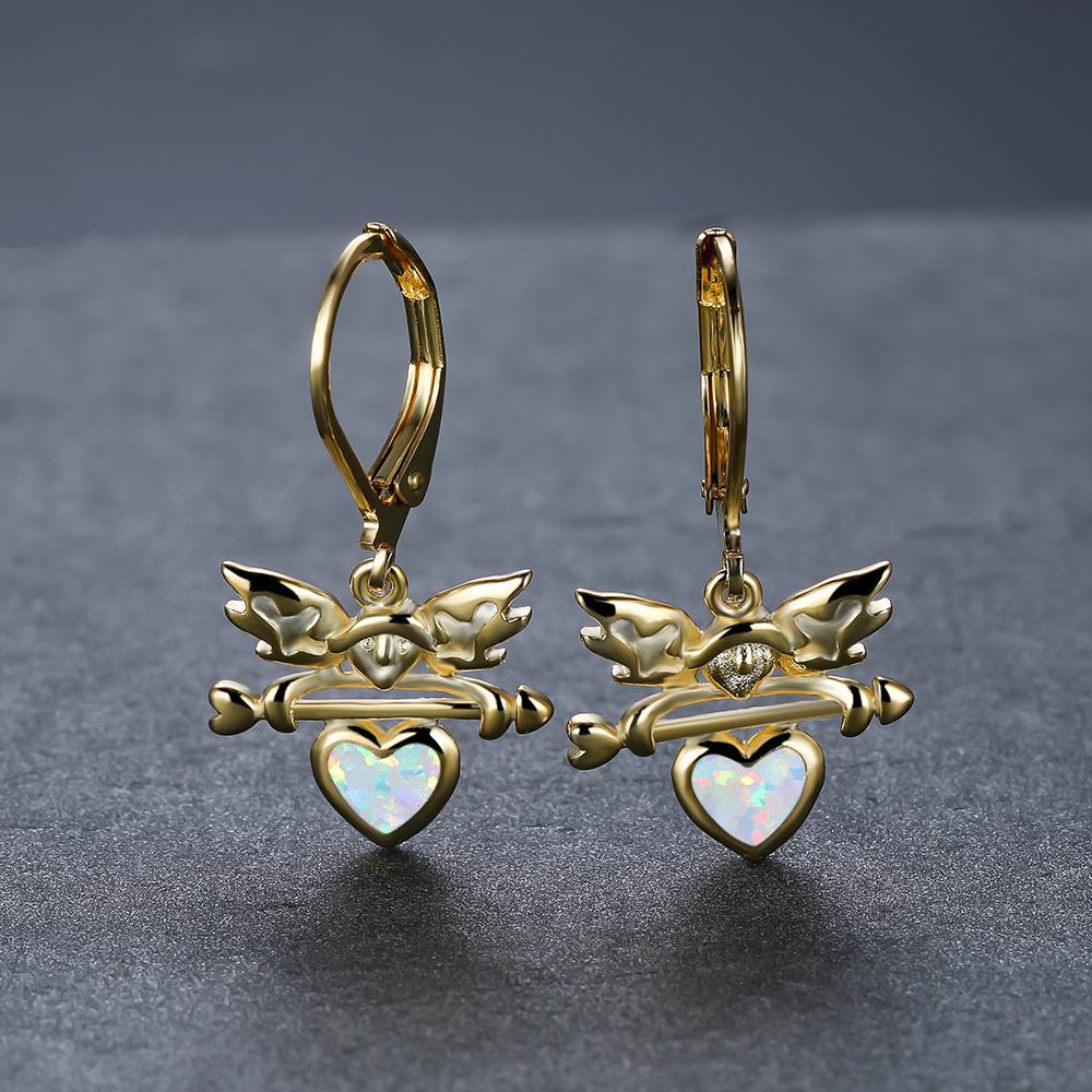 Personalized Cupid Heart Shaped Earrings Are Versatile Exquisite and Luxurious Earrings