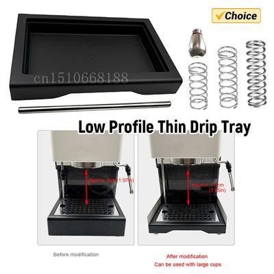 1set Drip Tray Low Profile 6 Bar 9 Bar 12 Bar OPV Spring Kit for Gaggia Classic Pro Coffee Maker Parts Accessories