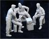 Master Box 1/35 Scale German Card-Playing Tank Crew with Jerry Cans (4-Piece Set) Plastic Model Kit MB35025