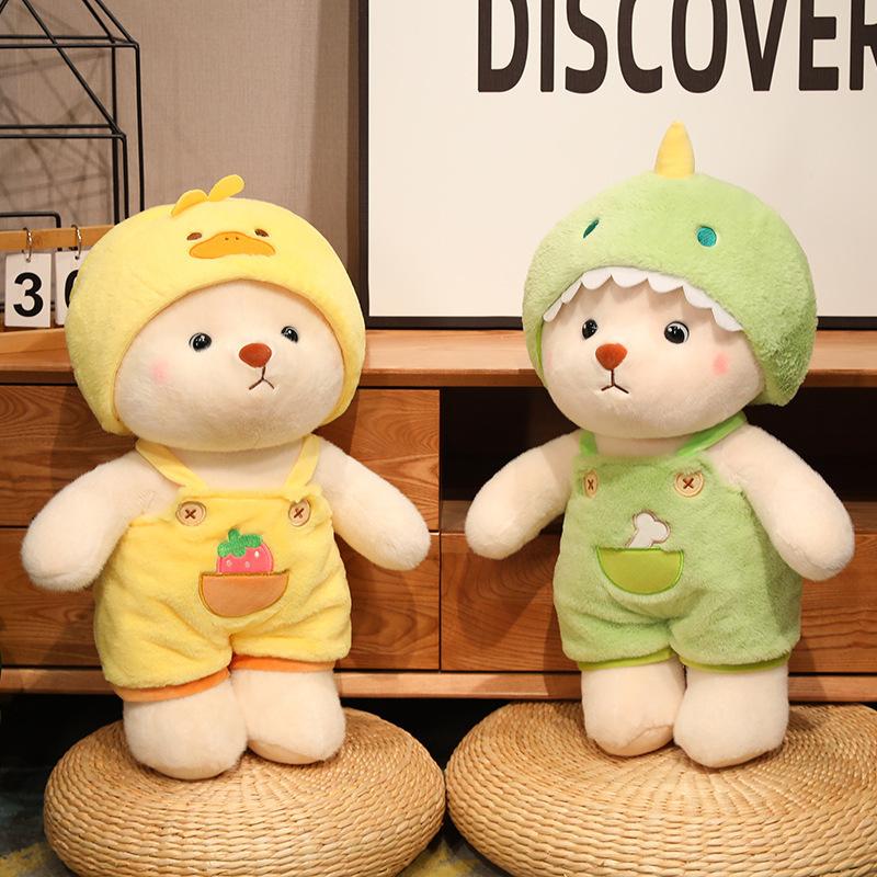 Transform Into A Bear Doll Plush Toy Cute Dressing And Hugging Bear Doll Rag Doll Gift
